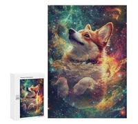 Cosmic Corgi Adventure-6 Puzzle 1000 Pièces Educa Jouet en Bois Cadeau Unique Décoration Intérieure Jeu Éducatif Challenge Toy Adultes Et Enfants À Partir De 14 Ans 300 PCS