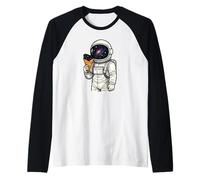 Cosmic Crepe Spaceman Galaxy Astro Lover Manche Raglan