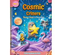 Cosmic Critters Vol. 4: Motion, Magic & Moonlight Adventures - 50 Coloring Pages for Kids Ages 4-10 | Space Coloring Book with Skating Bees, Balloon ... sloths, dancing llamas, magical moons