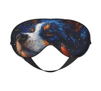 Cosmic Dog Masque de sommeil pour nuit étoilée double face pour homme et femme - Occultant pour dormir et voyager