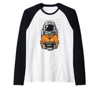 Cosmic Dust Police Department Funny Criminal Astronaute Space Manche Raglan