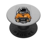Cosmic Dust Police Department Funny Criminal Astronaute Space PopSockets PopGrip Adhésif