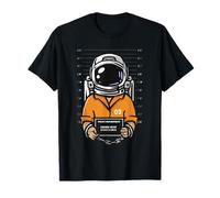 Cosmic Dust Police Department Funny Criminal Astronaute Space T-Shirt