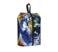 Cosmic Earth Sac à chaussures de voyage étanche pour valise, sac de rangement 3 en 1 pour baskets de gym