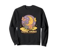 Cosmic Energy - Boho Lune Fleurs Étoiles Mystique Sweatshirt