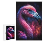 Cosmic Flamingo Art Print-10 Puzzle 1000 Pièces Educa Jouet en Bois Cadeau Unique Décoration Intérieure Jeu Éducatif Challenge Toy Adultes Et Enfants À Partir De 14 Ans 1000 PCS