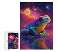 Cosmic Frog Reflection-1 Puzzle 1000 Pièces Educa Jouet en Bois Cadeau Unique Décoration Intérieure Jeu Éducatif Challenge Toy Adultes Et Enfants À Partir De 14 Ans 300 PCS
