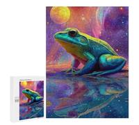 Cosmic Frog Reflection Puzzle 1000 Pièces Educa Jouet en Bois Cadeau Unique Décoration Intérieure Jeu Éducatif Challenge Toy Adultes Et Enfants À Partir De 14 Ans 500 PCS