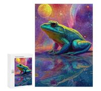 Cosmic Frog Reflection Puzzle 1000 Pièces Educa Jouet en Bois Cadeau Unique Décoration Intérieure Jeu Éducatif Challenge Toy Adultes Et Enfants À Partir De 14 Ans 300 PCS