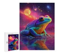 Cosmic Frog Reflections Puzzle 1000 Pièces Educa Jouet en Bois Cadeau Unique Décoration Intérieure Jeu Éducatif Challenge Toy Adultes Et Enfants À Partir De 14 Ans 500 PCS