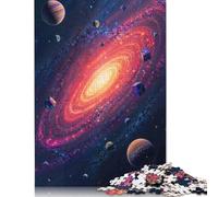 Cosmic Galaxy with Cubes Puzzle 1000 Pièces Educa Jouet en Bois Cadeau Unique Décoration Intérieure Jeu Éducatif Challenge Toy Adultes & Enfants des 14 Ans 1000pcs (38x26cm)