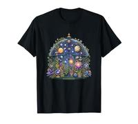 Cosmic Garden Observatoire Planètes Fleurs T-Shirt