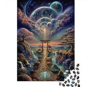 Cosmic Gate Puzzle 1000 Pièces Papier pour Adultes Ciel Fantastique Coffret Puzzle 1000 Pièces Décoration Détente Famille 38x26cm/1000pcs