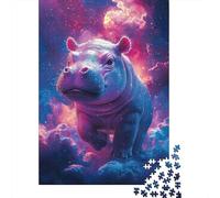 Cosmic Hippo Fantasy Jigsaw Puzzles for Adults Vibrant Cosmic Hippo Educational Games for The Whole Family Women 52x38cm 1000pcs