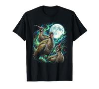 Cosmic Hurlant Hadeda Ibis Oiseaux sous la Pleine Lune Nuit T-Shirt