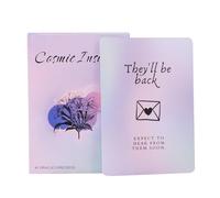 Cosmic Insights Oracle Cards - Jeu de 41 cartes | Tarot anglais de poche | Cartes imprimées transparentes | Outil de divination portable | Guide spirituel pour la vie quotidienne