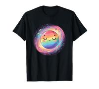 Cosmic Kawaii Rainbow Planet Pastel Galaxy Pride T-Shirt