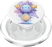 Cosmic Libra - Zodiac Design avec Heart & Star PopSockets PopGrip pour MagSafe