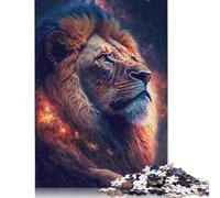 'Cosmic Lion Poster Puzzle 1000 Pièces Educa Jouet en Bois Cadeau Unique De l'art De La Décoration Jeu Éducatif Challenge Toy Adultes & Enfants des 14 Ans 1000pcs (75x50cm)