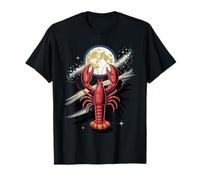 Cosmic Lobster Moon Zodiac Cancer Astrology Space Vibes T-Shirt