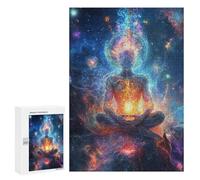 Cosmic Meditation Inner Peace in Space Puzzle 1000 Pièces Educa Jouet en Bois Cadeau Unique Décoration Intérieure Jeu Éducatif Challenge Toy Adultes Et Enfants À Partir De 14 Ans 300 PCS