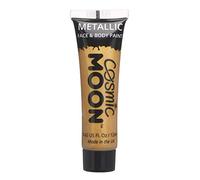 Cosmic Moon - Peinture de maquillage métallique pour le visage et le corps - 12ml - Créez des motifs de maquillage métallique fascinants pour visage! - Inclut: Or