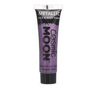 Cosmic Moon - Peinture de maquillage métallique pour le visage et le corps - 12ml - Créez des motifs de maquillage métallique fascinants pour visage! - Inclut: Violet
