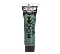 Cosmic Moon - Peinture de maquillage métallique pour le visage et le corps - 12ml - Créez des motifs de maquillage métallique fascinants pour visage! - Inclut: Vert