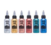 Cosmic Moon - Peinture pour tissu métallique - 30ml - Assortiment de 6 couleurs