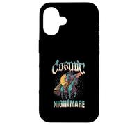 Cosmic Nightmare Squelette Cowboy Space Rider Graphic Coque pour iPhone 16