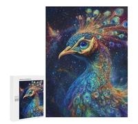 Cosmic Peacock Art Print Puzzle 1000 Pièces Educa Jouet en Bois Cadeau Unique Décoration Intérieure Jeu Éducatif Challenge Toy Adultes Et Enfants À Partir De 14 Ans 500 PCS