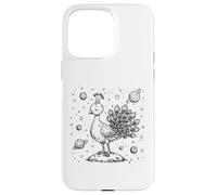 Cosmic Peacock Dreamer Céleste Space Oiseau Ligne Art Coque pour iPhone 15 Pro Max