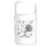 Cosmic Peacock Dreamer Céleste Space Oiseau Ligne Art Coque pour iPhone 17 Pro