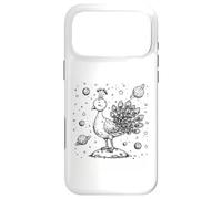 Cosmic Peacock Dreamer Céleste Space Oiseau Ligne Art Coque pour iPhone 17 Pro Max