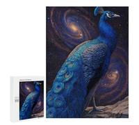 Cosmic Peacock in Space Puzzle 500 Pièces Educa Jouet en Bois Cadeau Unique Décoration Intérieure Jeu Éducatif Challenge Toy Adultes Et Enfants À Partir De 14 Ans 500 PCS