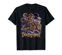 Cosmic Pirate Squelette Astronaute Kraken Ghost Ship Halloween T-Shirt