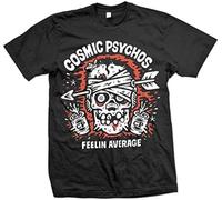 Cosmic Psychos - Feelin' Average Mens Tee O-Neck Cotton T Shirt Black L