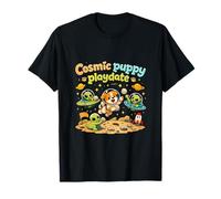 Cosmic Puppy Playdate Jeu de Mots pour Chien Extraterrestre T-Shirt
