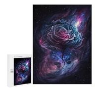 Cosmic Rose Bloom-2 Puzzle 1000 Pièces Educa Jouet en Bois Cadeau Unique Décoration Intérieure Jeu Éducatif Challenge Toy Adultes Et Enfants À Partir De 14 Ans 500 PCS