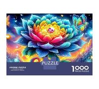 Cosmic Rose Puzzle 1000 PiècesLotus Bloom pour Experts Papier Recyclé Difficile sans Reflets Édition Limitée Qualité Premium 70x50cm/1000pcs