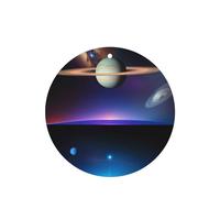 Cosmic Saturn Lot de 4 désodorisants de voiture parfumés à la lavande à suspendre pour intérieur de véhicule, décoration parfumée double face pour voiture, maison, placard