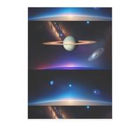 Cosmic Saturne Crystal Stickers, Glitter Star Heart Shiny Clear Decals for Mobile Phone Cases and Laptop