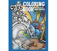 Cosmic Sea Coloring Book by Drew Brophy: Ocean Critters, Surfing Life and Funny Creatures; A coloring book for adults and kids who love to have fun at the beach!