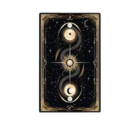 Cosmic Serpent Plaque de protection pour interrupteur Motif céleste noir et doré pour décoration d'intérieur, plaques murales thermoplastiques, taille standard