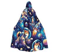 Cosmic-Shiba-Journey Cape à capuche pour adulte Costume d'Halloween
