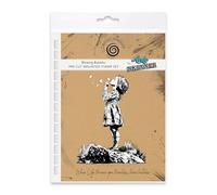 Cosmic Shimmer Tampon en caoutchouc pré-découpé Blowing Bubbles par Andy Skinner & Katy Sue. Crée une image 119 x 89 mm et une citation de 12 x 94 mm pour estampage dans des supports mixtes, journal