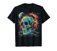 Cosmic Skull DJ | T-Shirt Homme Femme (S-6XL) | Graphique T-Shirt