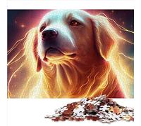 Cosmic Space Dog Puzzle 1000 pièces pour Adulte en Planche recyclée de qualité supérieure Cadeaux Secrets du Père Noël 26 x 37 cm