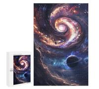 Cosmic Spiral Galaxy-2 Puzzle 1000 Pièces Educa Jouet en Bois Cadeau Unique Décoration Intérieure Jeu Éducatif Challenge Toy Adultes Et Enfants À Partir De 14 Ans 1000 PCS