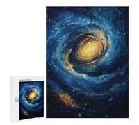 Cosmic Spiral Galaxy Painting Puzzle 1000 Pièces Educa Jouet en Bois Cadeau Unique Décoration Intérieure Jeu Éducatif Challenge Toy Adultes Et Enfants À Partir De 14 Ans 500 PCS